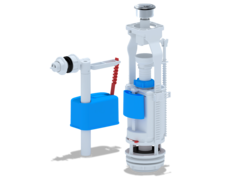Арматура к смыв. бачку 2-ух Кноп. металл бок/подв. WC3050М ЭКОНОМ, 68942
