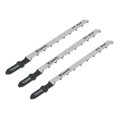 Полотна для электро лобзика по дереву, 3 шт, T244D, 75 x 4 мм, HCS Matrix Professional, 78215