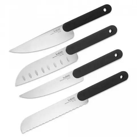 Набор ножей 4 предмета Trebonn Chopping boards and Knives черный