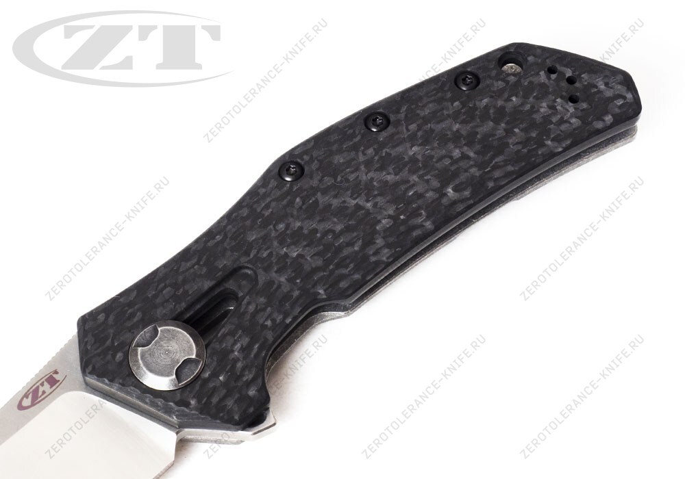 Нож Zero Tolerance 0308CF M390 Two Tone Blade - фотография 