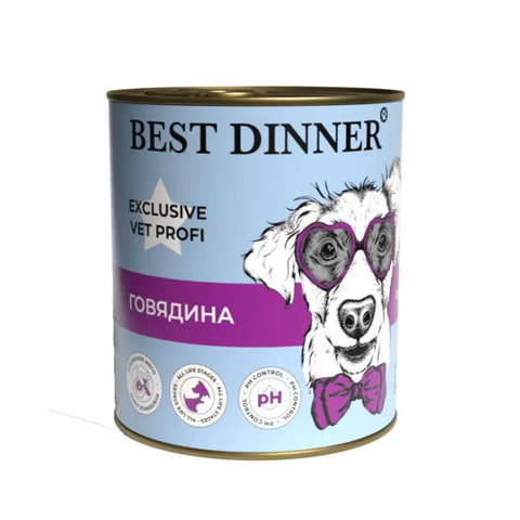 Консервы для собак Best Dinner Exclusive Vet Profi Urinary, говядина, 340г
