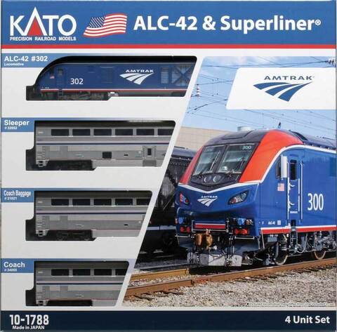 Поезд Kato Siemens ALC-42 Charger +3 двухэтажных вагона DCC