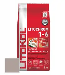 Затирка цементная Litokol Litochrom 1-6 C.30 жемчужно-серая