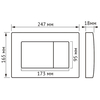 Berges 43367 Комплект : инсталляция АТОМ кнопка черная Soft Touch, унитаз FLOE S Rimless 51 см, сиденье тонкое дюропласт, микролифт, быстросъем