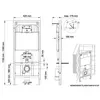 Berges 43386 Комплект : инсталляция NOVUM кнопка L3 хром глянец, унитаз OKUS Rimless 49 см, сиденье дюропласт микролифт, быстросъём