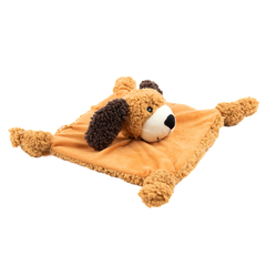 AROMADOG игрушка для собак Собачка-плед 30 см с пищалкой, рыжая