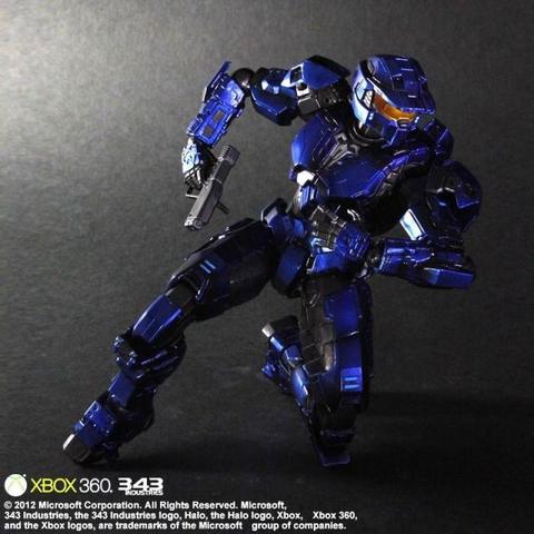 Halo Play Arts Kai Figure - Spartan Mark V Blue