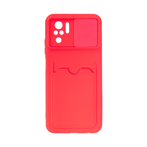 Чехол для телефона X-Game XG-S0721 для Redmi Note 10S Розовый Card Holder