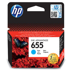 Картридж CZ110AE (№655) для HP Deskjet Ink Advantage 3525, 4615, 4625, 5525, 6525 (голубой, 600 стр.)