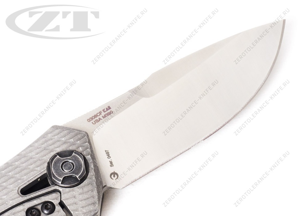 Нож Zero Tolerance 0308CF M390 Two Tone Blade - фотография 