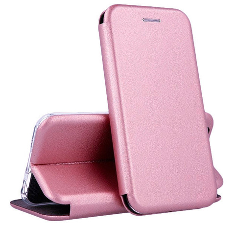 Чехол-книжка из эко-кожи Deppa Clamshell для Samsung Galaxy A72 (Розовое золото)