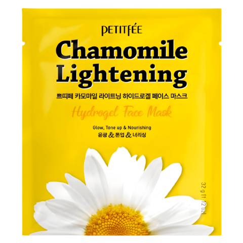 Petitfee Chamomile Lightening Hydrogel Face Mask Маска для лица гидрогелевая c ромашкой