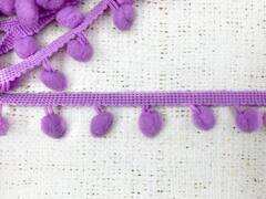 Тесьма/бахрома с помпонами, ш. 2,5 см