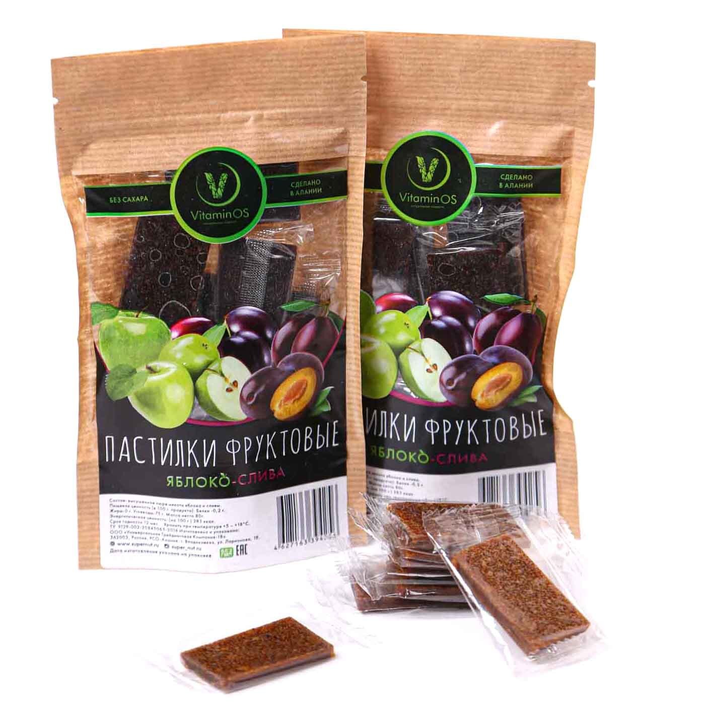  Пастила Vitaminos со сливой и яблоком, Supernut, 80г import_files_40_40cc0fa868e411eaa9c7484d7ecee297_148bfe9dee6a11edab74000c295ab765.jpg