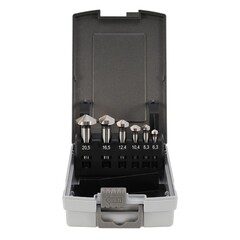 Набор зенковок 120° 6,3-20,5мм 3z HSSE-Co5 6шт H-Tools 890806EHT