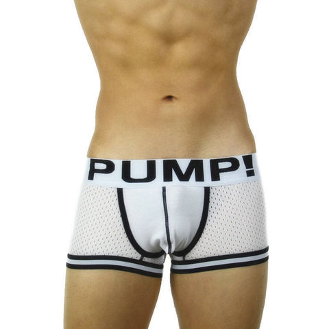 Мужские трусы боксеры в сетку Pump Touchdown Boxer White PM4-M214