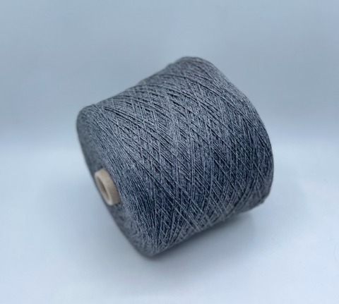 G&G Filati (пр.Италия),art-Divino 3/14 467/100гр, 70%Кашемир, 30%Шелк,цвет-Темно-серый меланж. арт.32931