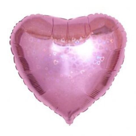 Сердце, Голография с Сердцами Розовый