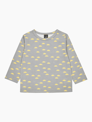 Лонгслив оверсайз Mjölk Солнышки серые