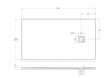 BelBagno TRAY-MR-UNO-AH-160/90-35-W-CR Поддон из искусственного мрамора в комплекте с сифоном с декоративной накладкой (хром)