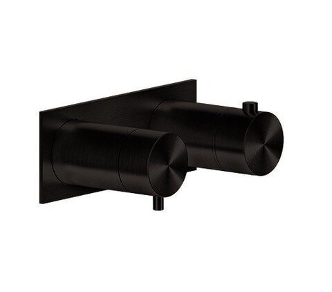 Gessi 316 SHOWER 54034#299 Термостат для душа на 2 выхода, на планке, внешняя часть, Black XL