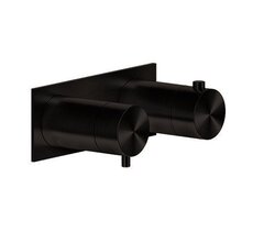Gessi 316 SHOWER 54034#299 Термостат для душа на 2 выхода, на планке, внешняя часть, Black XL фото