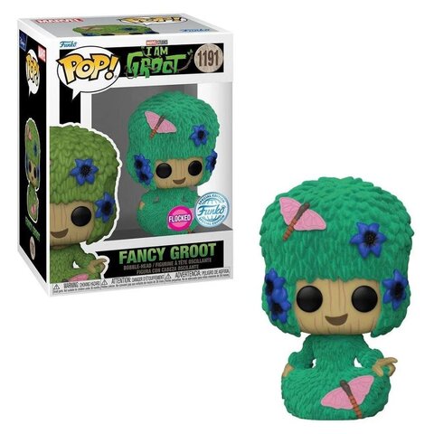 Funko POP! Marvel. I am Groot: Fancy Groot (Flocked Exc) (1191)