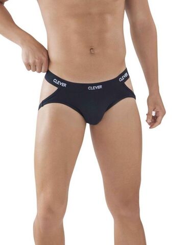 Черные мужские трусы-джоки Oporto Jockstrap - Clever Masculine Underwear 087811