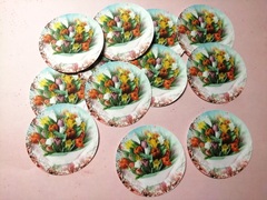 Кружочки из сахарной бумаги 