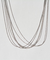 Колье из серебра,7 нитей (серебряная цепочка).