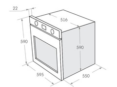 Встраиваемый духовой шкаф Maunfeld AEOC 575S