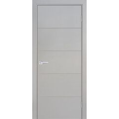 Купить Межкомнатная дверь эмаль Смальта Лайн 03u агат Ral 7044 глухая