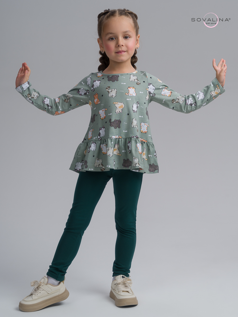 Костюм Алиса SG котята хаки-изумруд