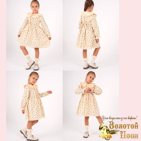 Платье микровельвет д (3-6) 251112-R6141