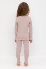 пижама  для девочки  К 1588/кофейный