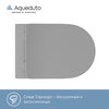 Aqueduto CONT2130 AQD CONE Tornado Унитаз подвесной 525*360 безободковый, Tornado, сиденье с микролифтом, серый матовый