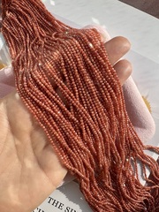 Фианиты 2,2мм, огранка (нить бусин)