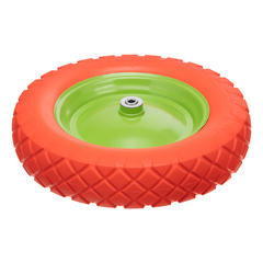 689785 Колесо полиуретановое 4.80/4-8 // длина оси 90 мм // подшипник 12 мм // Сибртех