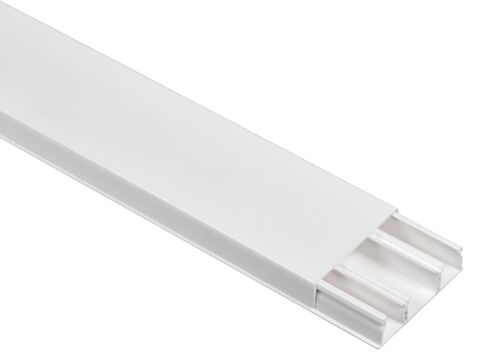 DLPlus Кабель-канал плинтусный 60/3х16мм белый IEK