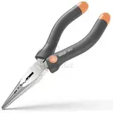 Удлиненные плоскогубцы "Home Series Gray" Deli HT2106C  160мм, эксклюзивный дизайн, рукоятка из высококачественного софттач пластика
