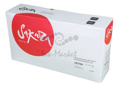 Картридж Sakura CE270A (650A) для HP, черный, 15000 к.
