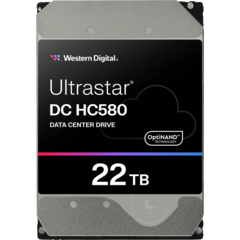 Диск HDD WD 22TB Ultrastar DC HC580 SATA Server 7200 6Gb/s 512MB (replacement MG10AFA22TE, MG10ACA20TE, WUH722020CLE604, WUH722020BLE604, WUH722020BLE6L4))
