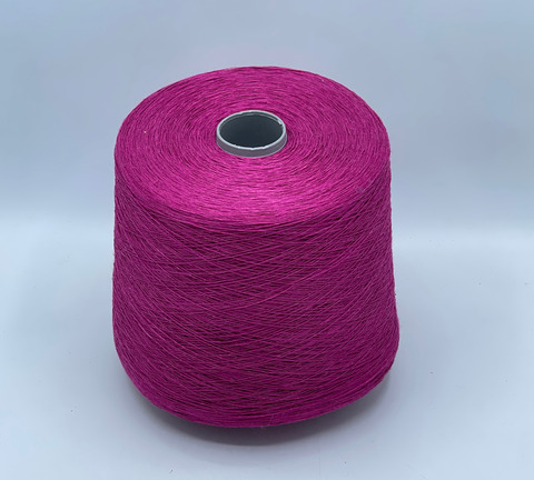 Бобинная пряжа, Linen, 1/960 960м, 100% Лен, Фуксия. 40741