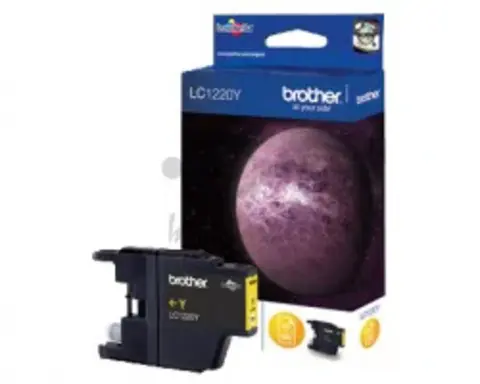Картридж Brother LC1220Y DCP-J525W/MFC-J430W/MFC-J825DW желтый (Yellow), 300 стр. (5% заполнение)