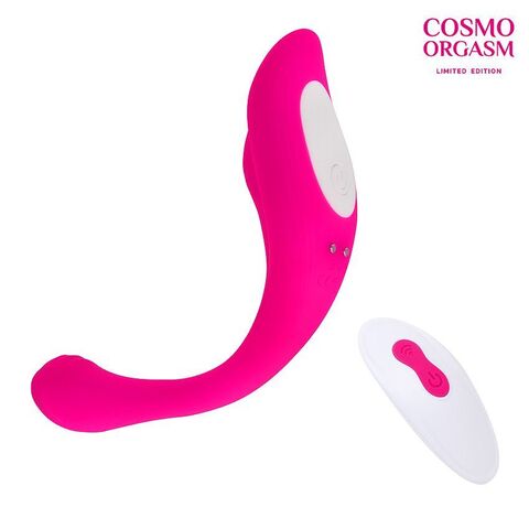 Розовый гибкий вибратор для двойной стимуляции - Cosmo COSMO ORGASM CSM-23181