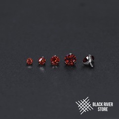Cubic Zirconia Dark Garnet CZ