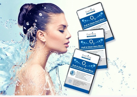 Ever Yang Аэро-маска для глубокого очищения кожи лица | O2 Puff & Clean Aero Mask