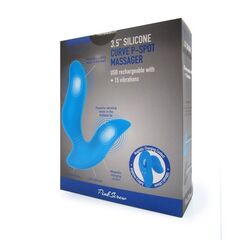Синий вибромассажер простаты 3,5’’ Curve P-spot Massager - 12 см. - 