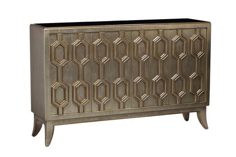 Комод дизайнерский 97x152x41см Garda Decor цвет состаренного золота