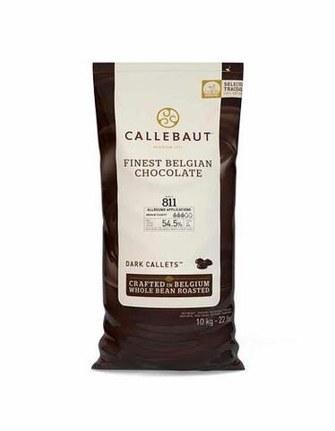 Темный бельгийский шоколад 54,5% Callebaut, 10 кг